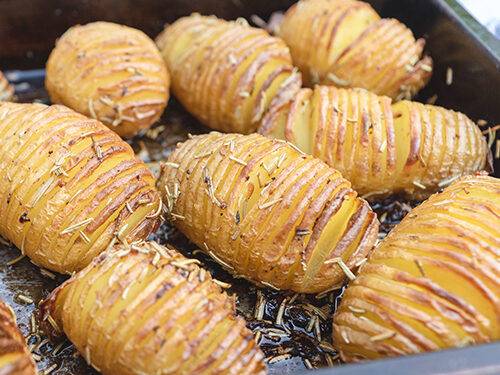 Grilled Hasselback Potatoes