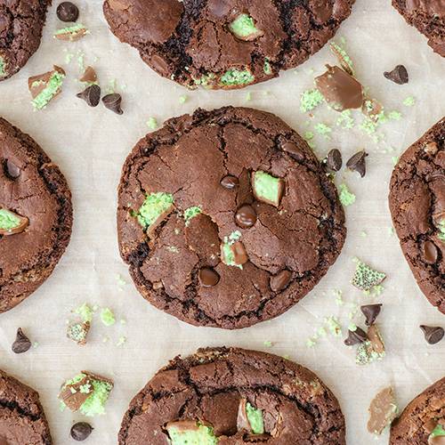 Aero Mint Chocolate Chip Cookies Blue Sky Eating