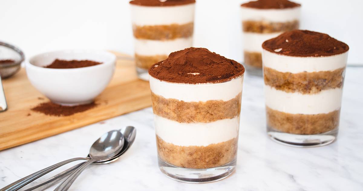 Gluten and Dairy Free Tiramisu Pots - Blue Sky Eating