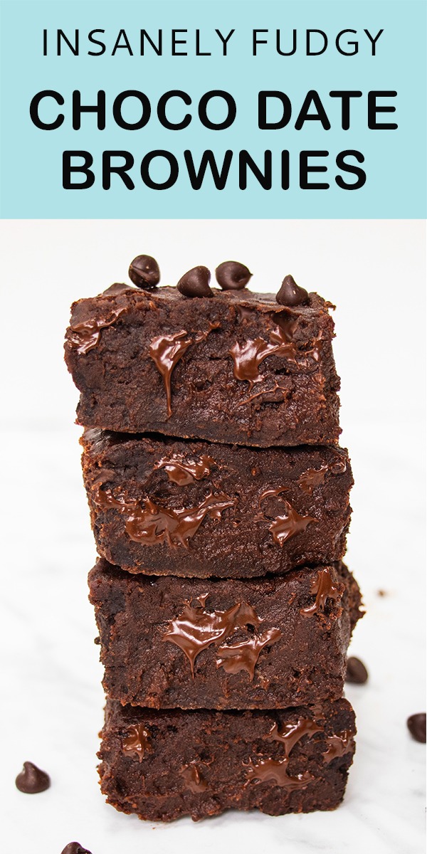 Vegan Date Brownies (Insanely Fudgy!) - Blue Sky Eating